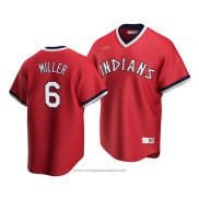 Maglia Baseball Uomo Cleveland Indians Owen Miller Cooperstown Collection Road Rosso