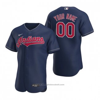 Maglia Baseball Uomo Cleveland Indians Personalizzate Autentico Alternato 2020 Blu