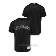 Maglia Baseball Uomo Colorado Rockies019 Players Weekend Autentico Nero