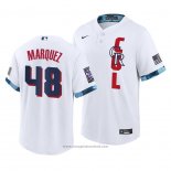 Maglia Baseball Uomo Colorado Rockies German Marquez 2021 All Star Replica Bianco