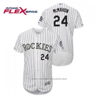 Maglia Baseball Uomo Colorado Rockies Ryan Mcmahon Autentico Collection Flex Base Bianco