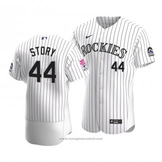 Maglia Baseball Uomo Colorado Rockies Trevor Story Home Run Derby 2021 All Star Bianco