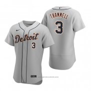 Maglia Baseball Uomo Detroit Tigers Alan Trammell Autentico 2020 Road Grigio