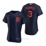 Maglia Baseball Uomo Detroit Tigers Alan Trammell Autentico Alternato 2020 Blu