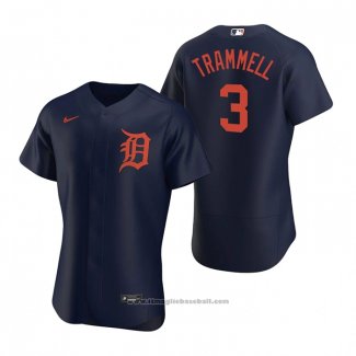 Maglia Baseball Uomo Detroit Tigers Alan Trammell Autentico Alternato 2020 Blu