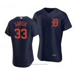 Maglia Baseball Uomo Detroit Tigers Bryan Garcia Autentico Alternato Blu