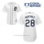 Maglia Baseball Uomo Detroit Tigers J.d. Martinez 28 Bianco Home Cool Base