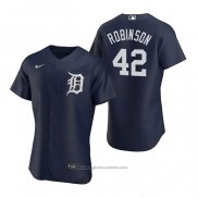 Maglia Baseball Uomo Detroit Tigers Jackie Robinson Autentico 2020 Alternato Blu
