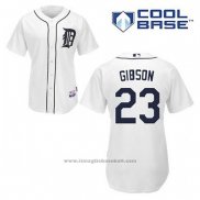 Maglia Baseball Uomo Detroit Tigers Kirk Gibson 23 Bianco Home Cool Base