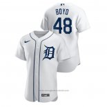 Maglia Baseball Uomo Detroit Tigers Matthew Boyd Authentic Bianco