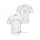 Maglia Baseball Uomo Houston Astros Aaron Sanchez 2019 Players Weekend Sanchize Replica Bianco