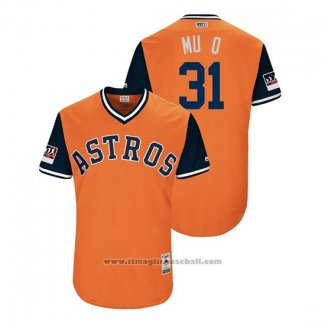 Maglia Baseball Uomo Houston Astros Collin Mchugh 2018 LLWS Players Weekend Mu Q Orange