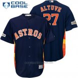 Maglia Baseball Uomo Houston Astros Jose Altuve Blu Cool Base