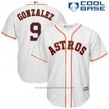 Maglia Baseball Uomo Houston Astros Marwin Gonzalez Bianco Cool Base