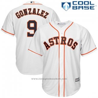 Maglia Baseball Uomo Houston Astros Marwin Gonzalez Bianco Cool Base