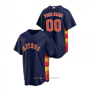 Maglia Baseball Uomo Houston Astros Personalizzate Replica Alternato Blu