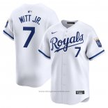 Maglia Baseball Uomo Kansas City Royals Bobby Witt JR. Home Limited Bianco