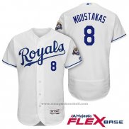 Maglia Baseball Uomo Kansas City Royals Mike Moustakas Bianco Flex Base1