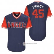 Maglia Baseball Uomo Los Angeles Angels 2017 Little League World Series Tyler Skaggs Blu