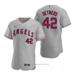 Maglia Baseball Uomo Los Angeles Angels Reid Detmers Autentico Road Grigio