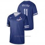 Maglia Baseball Uomo Los Angeles Dodgers A.j. Pollock Replica Alternato Blu