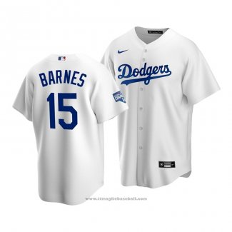 Maglia Baseball Uomo Los Angeles Dodgers Austin Barnes 2020 Replica Primera Bianco