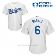 Maglia Baseball Uomo Los Angeles Dodgers Darwin Barney 6 Bianco Home Cool Base