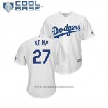 Maglia Baseball Uomo Los Angeles Dodgers Matt Kemp Cool Base Home Bianco