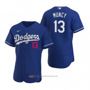 Maglia Baseball Uomo Los Angeles Dodgers Max Muncy Autentico 2020 Alternato Blu