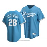 Maglia Baseball Uomo Los Angeles Dodgers Yoshitomo Tsutsugo Cooperstown Collection Alternato Blu