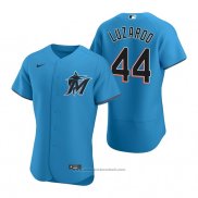 Maglia Baseball Uomo Miami Marlins Jesus Luzardo Autentico Alternato Blu