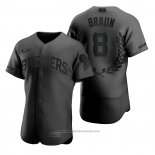 Maglia Baseball Uomo Milwaukee Brewers Ryan Braun Award Collection NL MVP Nero