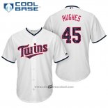 Maglia Baseball Uomo Minnesota Twins 2017 Stelle e Strisce Phil Hughes Bianco Cool Base