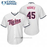 Maglia Baseball Uomo Minnesota Twins 2017 Stelle e Strisce Phil Hughes Bianco Cool Base