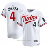 Maglia Baseball Uomo Minnesota Twins Carlos Correa Home Limited Bianco