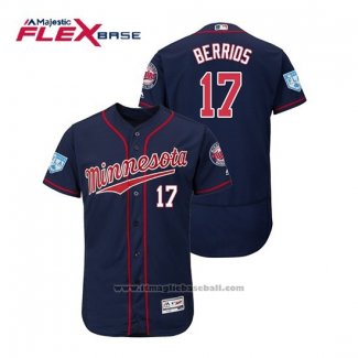 Maglia Baseball Uomo Minnesota Twins Jose Berrios Flex Base Allenamento Primaverile 2019 Blu