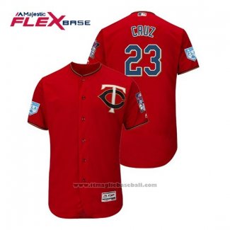 Maglia Baseball Uomo Minnesota Twins Nelson Cruz Flex Base Allenamento Primaverile 2019 Rosso