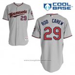 Maglia Baseball Uomo Minnesota Twins Rod Carew 29 Grigio Cool Base