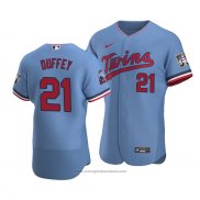 Maglia Baseball Uomo Minnesota Twins Tyler Duffey Autentico Alternato Blu2