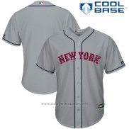 Maglia Baseball Uomo New York Mets 2017 Stelle e Strisce Grigio Cool Base