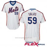 Maglia Baseball Uomo New York Mets 59 Fernando Salas Flex Base Bianco