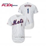 Maglia Baseball Uomo New York Mets Amed Rosario 150 Anniversario Autentico Flex Base Bianco