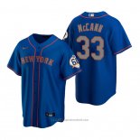 Maglia Baseball Uomo New York Mets James Mccann Replica Blu
