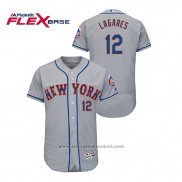 Maglia Baseball Uomo New York Mets Juan Lagares 150 Anniversario Autentico Flex Base Grigio