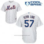 Maglia Baseball Uomo New York Mets Kevin Long 57 Bianco Home Cool Base