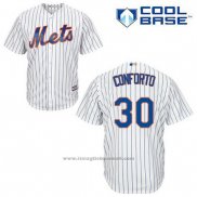 Maglia Baseball Uomo New York Mets Michael Conforto 30 Bianco Home Cool Base