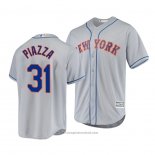 Maglia Baseball Uomo New York Mets Mike Piazza Cool Base Road Grigio