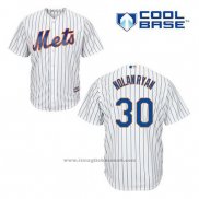 Maglia Baseball Uomo New York Mets Nolan Ryan 30 Bianco Home Cool Base