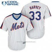 Maglia Baseball Uomo New York Mets Ny Matt Harvey Cool Base Bianco