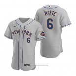 Maglia Baseball Uomo New York Mets Starling Marte Autentico Road Grigio